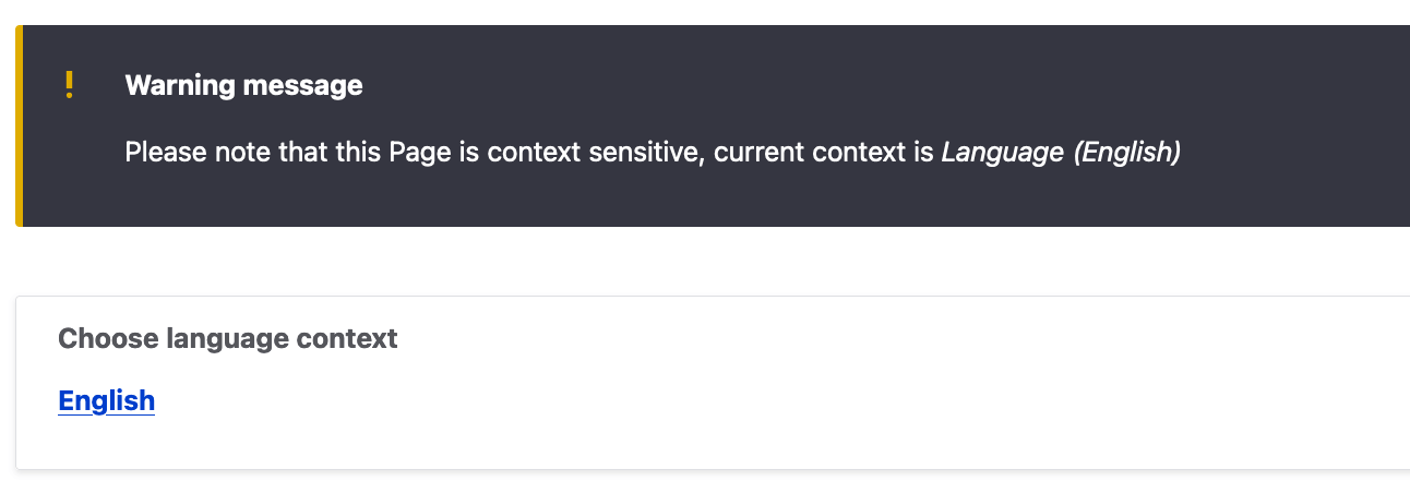 Drupal Config Pages form - choosing language context